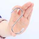 Stainless Steel 3.5 inch S Hooks for Hanging,Heavy Duty S Shaped Hooks for Kitchenware Pots Work Shop Utensils Clothes Bags Cups Bathroom Towels Plants