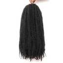 Marley Twist Braiding Hair 18 Inch Marley Twist Hair 8 Packs Cuban Twist Hair Afro Kinky Crochet Hair Synthetic Marley Hair Extensions (18 Inch(Pack of 8),1B)