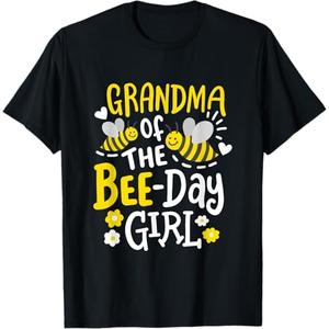 Grandma Of The Bee Day Girl Birthday Family Matching Party T-Shirt S