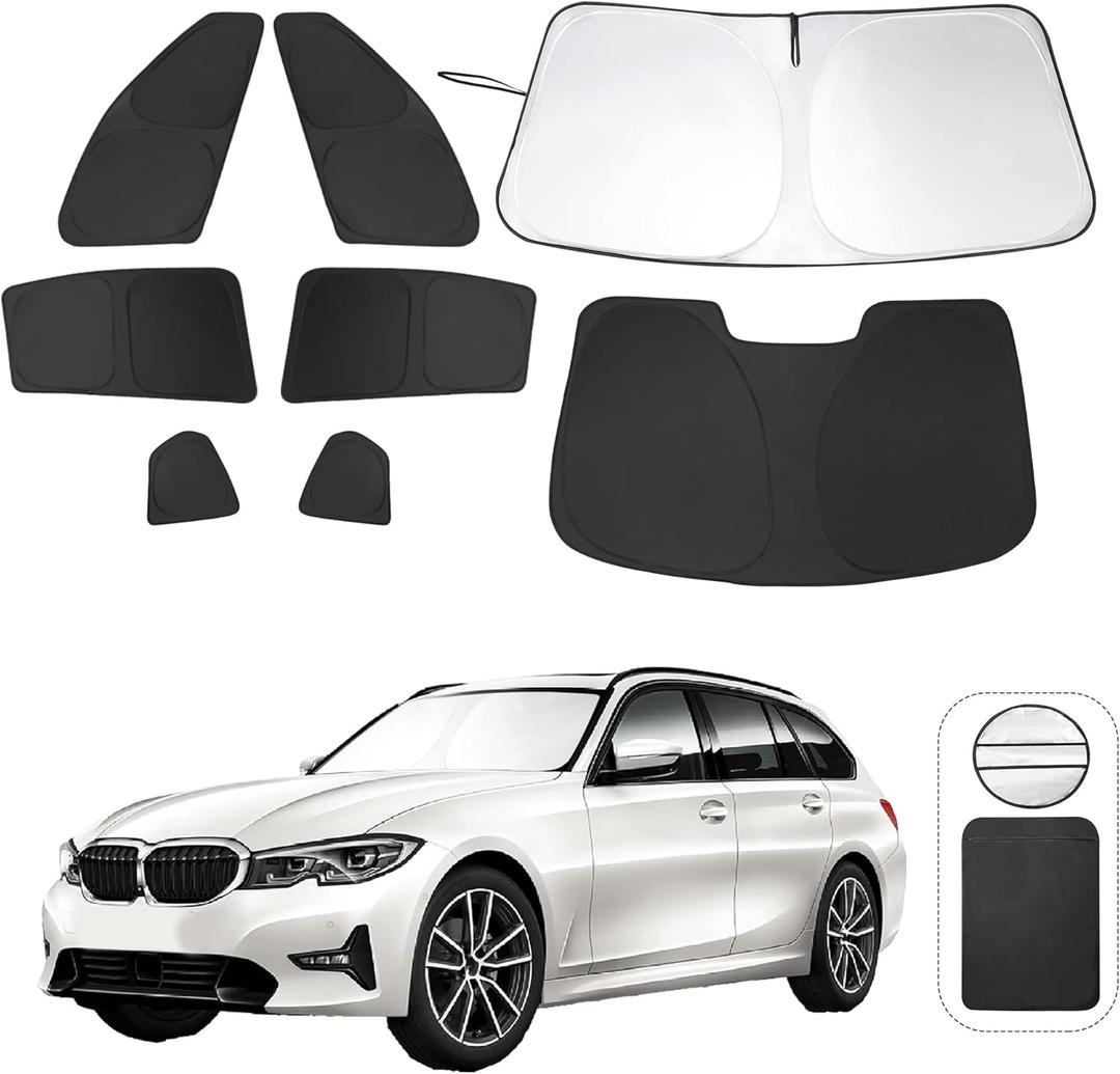 8PCS YYCKE Window Shades for 3 Series 2013-18 for BMW Accessories Car Side Full Windows Rear Triangular Windshield Sun Shade Sun UV Rays & Privacy Protection for Camping,Napping,and Relaxing 8PCS YYCKE Window Shades for 3 Series 2013-18 for BMW Accessories Car Side Full Windows Rear Triangular Windshield Sun Shade Sun UV Rays & Privacy Protection for Camping,Napping,and Relaxing