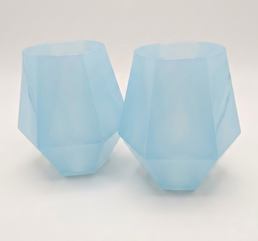 Wine2Go Diamond Silicone Wine Glasses 9oz