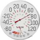 Taylor Precision Products Humidiguide Dial Thermometer (12-Inch), White, One Size