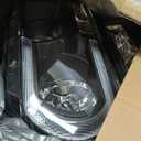 for 2007-2013 Toyota Tundra Headlights Assembly Compatible with 2008-2017 Toyota Sequoia 2 Headlamps Black Housing Clear Reflector