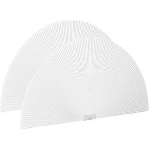 Myshade Arch Window Shades Half Circle Light Filtering Cellular Shades Cordless No Drill Blinds for Windows Half Moon Honeycomb Fabric No Tools Shades Easy Install (2PCS White 72" W X 36" H)