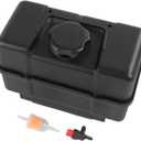 RALBDX 691993 4 Quart Plastic Fuel Tank With Cap & Shut-Off Valve Compatible With Lawn and Garden Equipment Engines,Some Specific Snow Blower,Tiller,Log Splitter Lawnmower Gas Tank For Remote Mounting