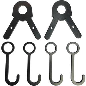 Steel Target Hanger, AR500 Steel Target Stand Kit & Hooks for 1 Inch EMT Conduit (4 target hangers & 2 leg brackets)
