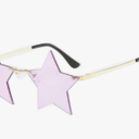 Rimless Star shape Sunglasses Personality Sun Glasses for women/men Party glasses personality pentagram eyewears
