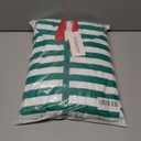 Veseacky Family Christmas Pajamas Matching Sets Adult Onesie Zipper Hooded Footed One-Piece Pjs Jumpsuits (X-Large, Men-green White Striped)