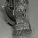 8 Pcs Cooking Utensils Set, Stainless Steel Kitchen Utensils, Heat Resistant Metal Kitchen Tools Include Solid & Slotted Spatula, Serving Spoon, Ladle, Pasta Server,Potato Maseher, Egg Whisk, Silver