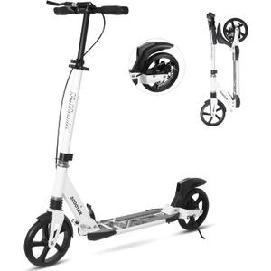 Nattork Scooter for Kids Teens and Adult Max Load 240LBS- Adjustable Height Folding Scooter with Large Sturdy Wheels Smooth Ride, Lightweight, Commuter Adult Scooters with Disc Brake,Shock Absorption