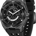 COSSINIGE Mens Watches Waterproof Analog Sports Watch Business Casual Watches for Men Black Luxury Dress Work Watches