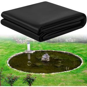 20 x 30 ft Pond Liner 20 Mil Pliable Pond Liners for Outdoor Ponds Fish or KOI Ponds Water Features Fountains Waterfall and Water Gardens, Black
