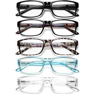 Gaoye Reading Glasses Men/Women, Eyeglasses, Blue Light Readers for Men/Women, Computer Eye Glasses, Cheaters (5 Pack) 0.0