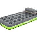 Bestway Roll & Relax Single Inflatable Mattress with Bag Pump 188x99cm Grey , Twin 8.75 In