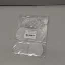 24 Pack Christmas Tree Ornaments Set - 3 Inch Clear Acrylic Flat Disc Ornaments DIY Christmas Crafts with Transparent Crystal Snowflakes for Xmas Winter New Year Party Hanging Decorations