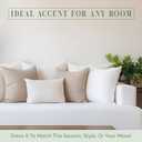 Elegant Comfort Set of 2 Throw Pillow Inserts with Poly-Cotton Shell Siliconized Fiber Filling - Sofa Bed and Couch Pillows - Indoor Decorative Pillows 12 x 12 Inch, Pack of 2