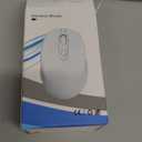 Bluetooth Wireless Mouse USBC for Mac Book Pro/Laptop/Computer, Silent Rechargeable Wireless Mouse Compatible with Macbook Air/iMac/Surface Pro 3-in-1 Connection (BT5.2/3.0, 2.4G USB A, Type-C) (Pink)