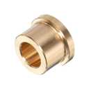 Uxcell 2pcs Flange Sleeve Bearings 3/8" Bore x 5/8" OD x 1/2" Length x 3/4" Flange Dia, Self-Lubricating Brass Bushing