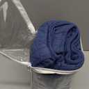 WINLIFE 100% Cotton Quilted Euro Sham Covers, 2 Pack Cotton 26'' x 26'' Pillow Covers, Soft and Breathable Euro Shams, Square Pillow Shams, Navy Blue