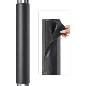 4" Basketball Pole Pads 47.2" Tall Basketball Pole Paddings Weather Resistant Waterproof Garage All Weather Pad for Player Protection and Safety (0.79'' Thick, Black)