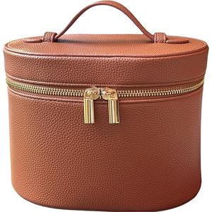 JAZD Vanity Case Makeup Bag with Removable Organizer Divider, Travel Toiletry Cosmetic Organizer for Women