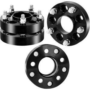 YIZBAP 5x5 to 5x4.5 Hubcentric Wheel Adapters for Grand Cherokee ZJ Wheels on Wrangler JK Vehicle, 1.25 inch 5x127mm to 5x114.3mm Wheel Adapter 71.5mm Hub Centric with 1/2-20 Thread Pitch