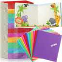 Thenshop 150 Pack Mini Notebooks Bulk Small Blank Pocket Notepad for Kids 4 x 4 Inch Unlined Journals Sketchbooks Students Gifts School Party Favors Supplies 24 Sheets(Multicolor)