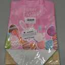 YANGTE Easter Gift Bags Bulk 16 Pack Reusable Party Bags with Handles, Colorful Egg Hunt Baskets for Kids, Bunny Treat Bag, Durable Easter Favor Basket for Candy & Gifts
