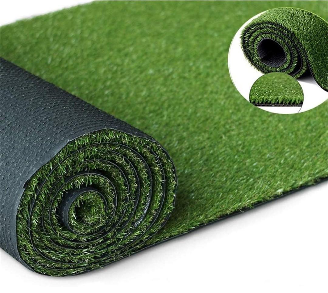 Artificial Grass Turf Lawn, 10Feet X 38Feet Realistic Indoor Outdoor Garden Balcony Decor Landscape Synthetic Fake Grass Pet Rug Carpet