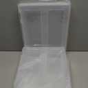 Scrapbook Paper Storage, 4 Pack Stackable Craft Organizers with Handle, Fits More 8.5x11 and School Projects Box, Paper Organizer Storage for Office & Home Organization