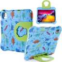 iPad Air 4/5 Case for Kids, Dinosaur EVA Kid-Proof Case with Stand Handle, Shockproof, Durable, Perfect for Protecting Tablet from Kids, Educational Activities, Reading, Video and Gaming