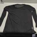 COOUFE Women's Long Sleeve Mesh Tops See Through Sheer Tee Shirts Mock Neck Floral Embroidery Tops for Layering Stripes Black M