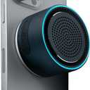 MagBeat Bluetooth Speaker with Magnetic Wireless Charger (Midnight), Portable Stereo Sync TWS, Booming Bass, Up to 10H, IPX7 Waterproof, Aluminum Unibody Design for Home/Outdoor/Beach, Birthday Gift