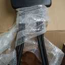 28 inch Folding Bar Stool,Black Folding Stool for Adults Foldable Stools with Handle,Collapsible Heart-Shaped Folding Counter Height Stools Chair for Camping Kitchen,Loads 250 Lbs,1 Pack