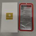 Miracase for iPhone SE Phone Case 3rd/2nd Generation 2022 2020 Full-Body with Built-in Glass Screen Protector, Heavy Duty 360 Protective Shockproof Bumper Cover for iPhone 8/SE 4.7 Inch, Red