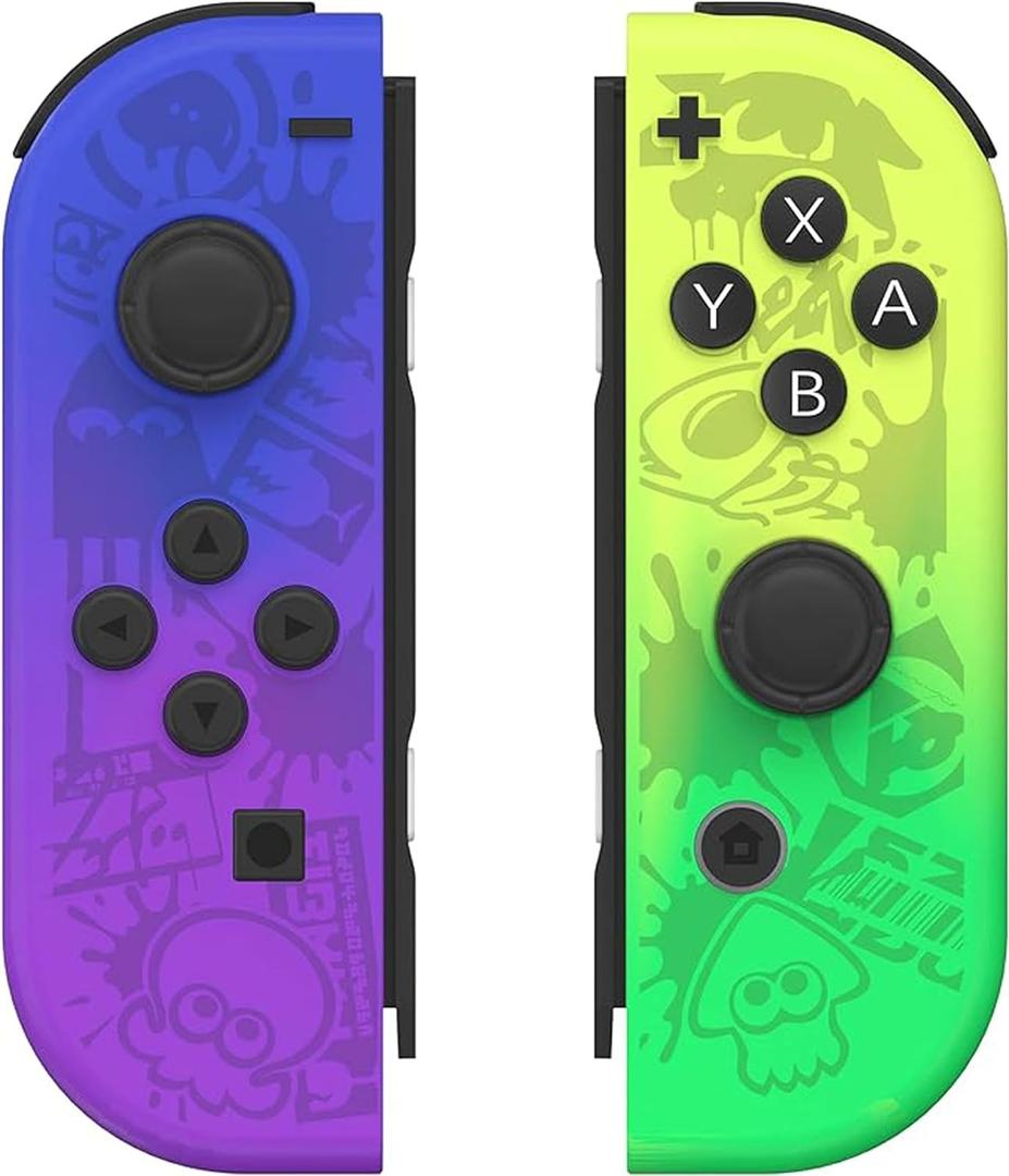 VOXAMINDALE SWITCH Controller for Nintendo Switch Controller, Switch Controller Replacement Accessories (Purple and Yellow)