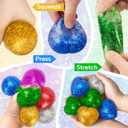 Valentines Day Gifts for Kids with Heart Stress Balls, 24 Packs Valentines Day Cards for Kids School Stress Relief Squeeze Toys for Boys Girls Valentine Classroom Exchange Party Favors