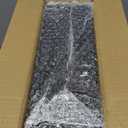 Wood Utensil Holder for Party, 6-Compartment Paper Plate Organizer with Handles, Wooden Silverware Caddy for Picnic, Camping, BBQ, Buffet, and Kitchen Countertop Organization, Black