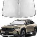 Autovir Windshield Sun Shade Fit for 2023-2024 2025 2026 Mazda CX 50 Sun Shade, Front Window Sun Visor, UV Protection, Heat Blocker, Foldable Car Accessories