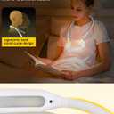 Glocusent Neck Book Light, Rechargeable Neck Lights for Crafts Reading