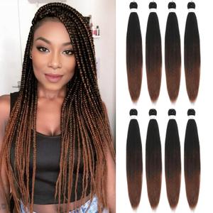 Braiding Hair Pre Stretched, 26 Inch 8 Pack Long Prestretched Braiding Hair For Braid Women Hair,Professional Two Tone Brown Synthetic Hair For Knotless Crochet Braids,Soft Yaki Straight(26in,8pc,T30) Braiding Hair Pre Stretched, 26 Inch 8 Pack Long Prestretched Braiding Hair For Braid Women Hair,Professional Two Tone Brown Synthetic Hair For Knotless Crochet Braids,Soft Yaki Straight(26in,8pc,T30)