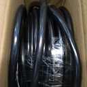 12 Gauge 50 FT Heavy Duty Outdoor Extension Cord Waterproof with Lighted End,Black 12 Gauge Extension Cord Flexible and Cold Resistant 3 Prong Grounded Plug,15Amp 1875W SJTW ETL Listed