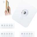 15 Pack No Drill Picture Hangers Without Nails 22lb Heavy Duty Sticky Hooks -Transparent Waterproof Wall Hangers, Removable Without Damage for Pictures/Shelves on Smooth Surfaces