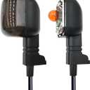 2Pcs Rear Motorcycle turn signals Winker Indicators light for Yamaha BWS 50 100 125 ZUMA/50F/50 FX ZUMA 125 (Smoke)