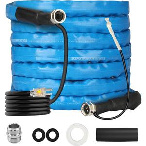 RVGUARD Heated Water Hose 25FT for RV, -20  Freeze Protection Heated Water Hose with Energy-Saving Thermostat, Lead and BPA Free for RV/Home/Garden