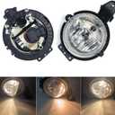 Front Bumper Fog Light Assembly Pair for 2007-2015 Mini Cooper R56/Mini Clubman 2006-2013 With Clear Lens Fog Lamp Assembly Driver & Passenger Side