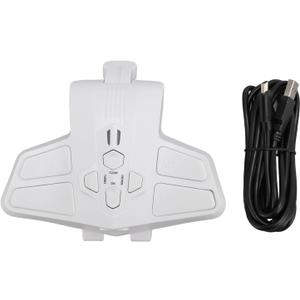 Game Controller Back Paddle, Back Buttons Attachment for Controller, Supports Mapping Combo Function Programmable Paddles Attachment (White)