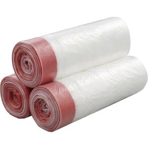Pekky 13 Gallon Kitchen Drawstring Trash Bags, Heavy Duty, Clear, 105 Counts