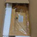 NIKKY HOME Hand Carved Wood Table Clock, Shelf Desk Top Clock Battery Operated Boho Design, Vintage Home Decor for Fireplace Mantel, Desktop, Countertop, Natural Wood Color