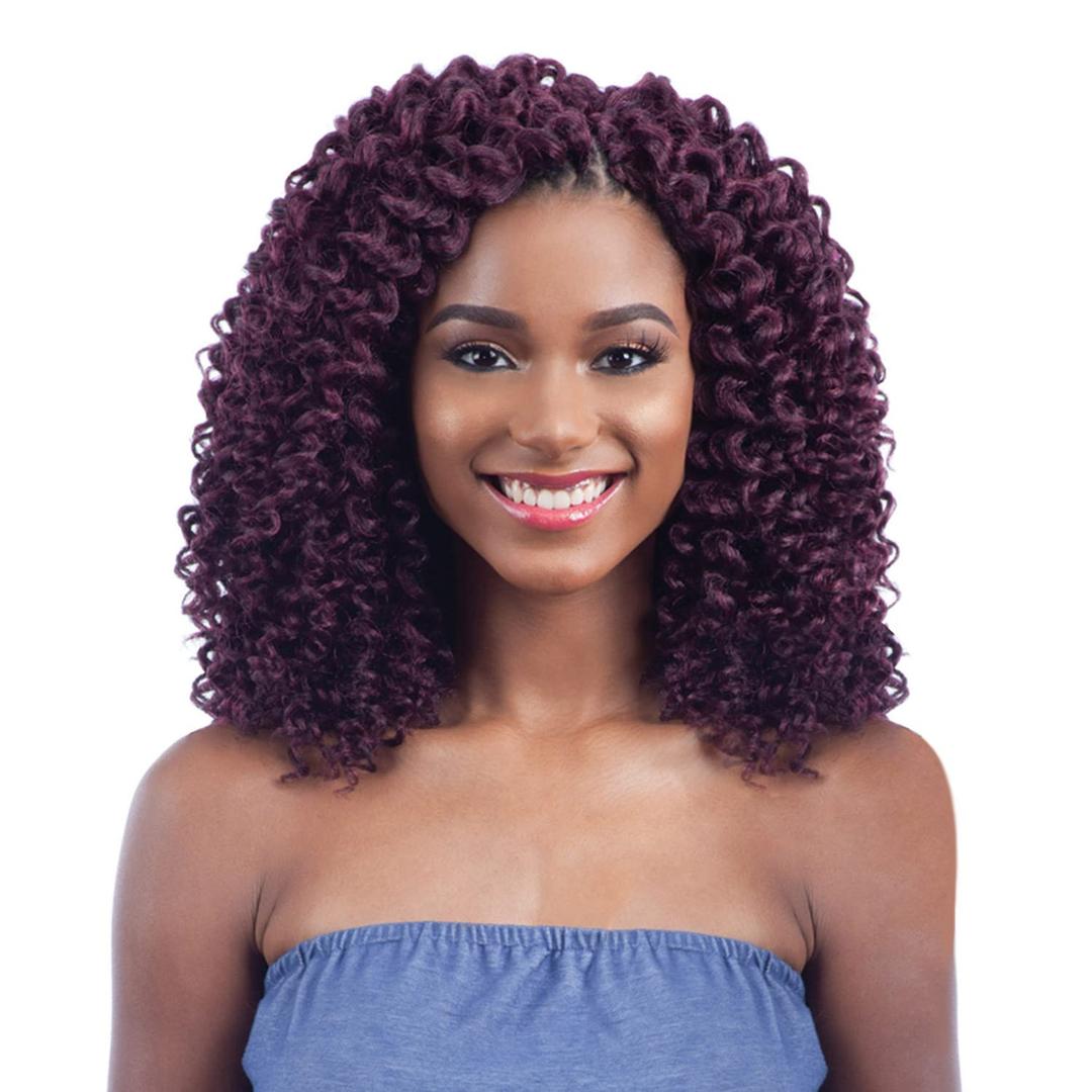 FreeTress 2X Wand Curl Braid Soft Baby Curl (1) (Jet Black 1)